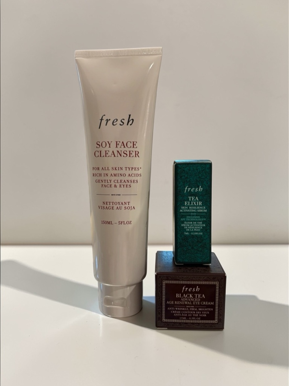 fresh Skincare Trio - White, Green, Brown